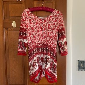 Elephant Patterned Romper